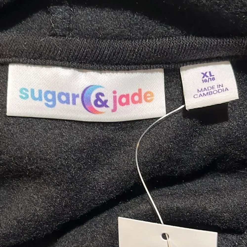 Sugar & Jade X Children’s Place Raw Hem Cropped Hoodie